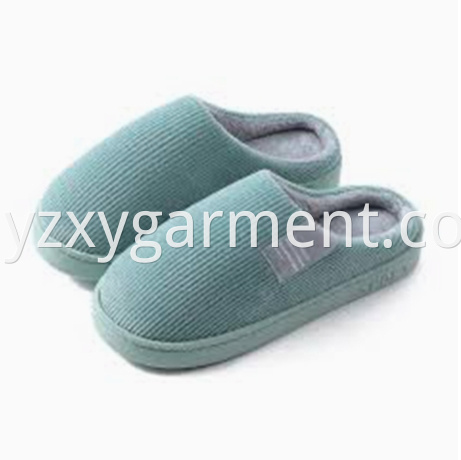 Blue wool home cotton slippers